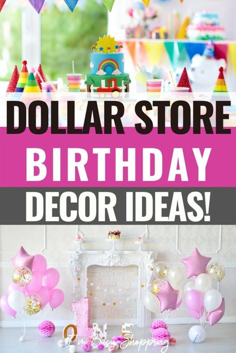 Dollar Store Bday Decorations, Dollar Store Diy Birthday Decorations, Diy Dollar Tree Birthday Decorations, Dollar Store Birthday Decorations, Dollar Tree Birthday Ideas, Dollar Store Party Decorations, Dollar Tree Birthday Decorations, Dollar Tree Party Decorations, Dollar Store Birthday