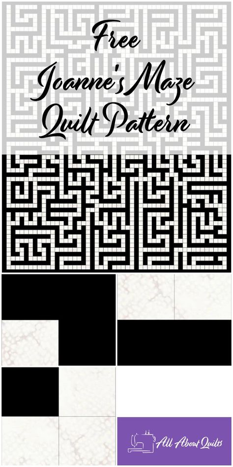 Joannes Designs Week36 Maze Quilt Patterns Free, Maze Quilt, Maze Quilt Pattern, 3d Quilts Optical Illusions Free Pattern, Labyrinth Quilt, Labyrinth Quilt Pattern Free, Labyrinth Design Pattern, Labrynth Quilt Pattern, Puzzle Quilt