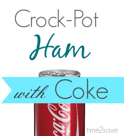 crockpot-ham-with-coke Ham Cooked In Coke, Brunch Crockpot, Coke Ham, Cola Ham, Cooking Ham In Crockpot, Crock Pot Ham, Precooked Ham, Coke Recipes, Easter Ham