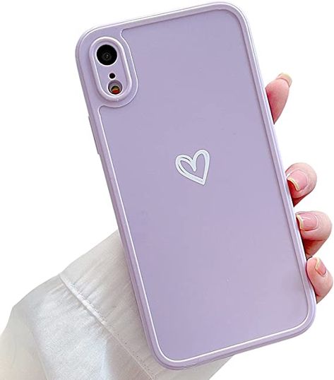 Iphone Xr Purple, Dream Things, Girl Cases, Cute Love Heart, Purple Cases, Happy Gif, Girly Phone Cases, Camera Cover, Iphone 10