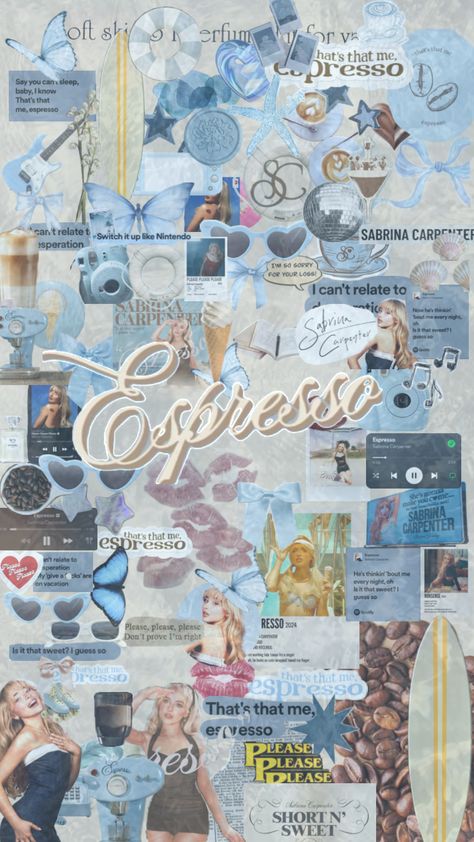 Espresso #music #fyp #wallpaper #vibes #ifollowback #espresso #sabrinacarpenter Espresso Wallpaper, Wallpaper Vibes, Sorry For Your Loss, Sabrina Carpenter, Espresso, Layout, Make It Yourself, Music