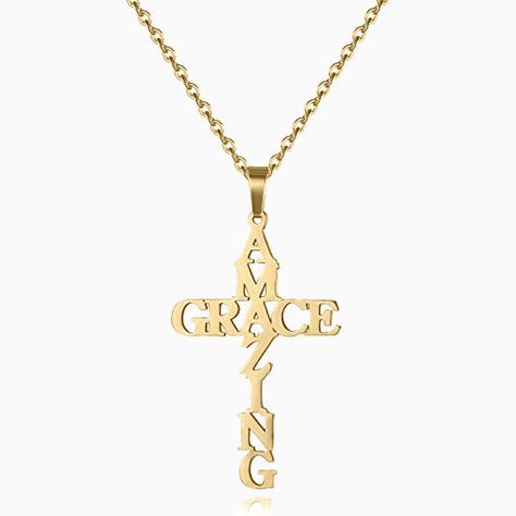 Grace Necklace, Amazing Grace Cross, Affordable Fine Jewelry, Lily Necklace, Guitar Pick Necklace, Mom Necklace, Amazing Grace, Gull, Simple Necklace