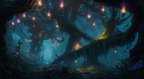 Magical cave in the enchanted forest by FanTaisia - Playground Enchanted Forest Desktop Wallpaper, Forest Composition, Magical Cave, Powerpoint Slide Designs, The Enchanted Forest, Modern Magic, Forest Background, Cave In, Powerpoint Slide