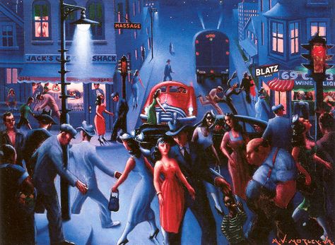 Weekly Dose of Art: "Bronzeville By Night" by Archibald Motley Jr | Superego Archibald Motley, Romare Bearden, Art Historian, African American Art, African American History, Black Artists, Powerful Quotes, Pics Art, American Artists