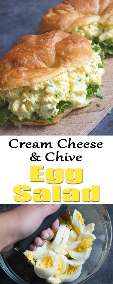 Sandwich Cream Cheese, Sandwich Recipes Vegetarian, Egg Salad Recipe Easy, Sandwich Cream, Vegetarian Sandwich Recipes, Egg Salad Sandwich Recipe, Best Egg Salad Recipe, Egg Salad Sandwich, Easy Egg Salad