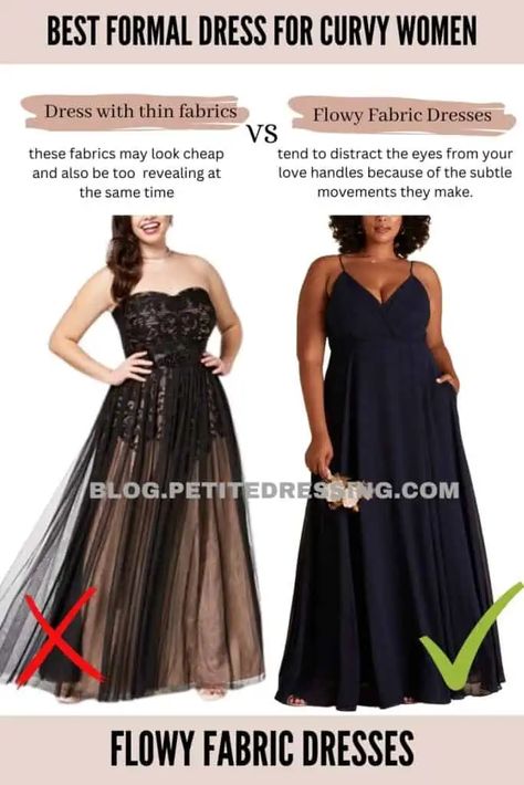 Dresses For Short Curvy Figures, Formal Dresses Curvy, Formal Wrap Dress, Short Curvy, Princess Silhouette, Form Fitting Tops, Dresses Flowy, Pleated Skirt Dress, Curvy Shorts