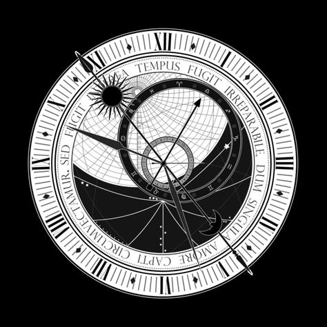 Astronomical Tattoo, Astrological Clock, Clocks Quotes, Compass Antique, Compass Clock, Data Vizualisation, Prague Astronomical Clock, Word Meanings, French Images