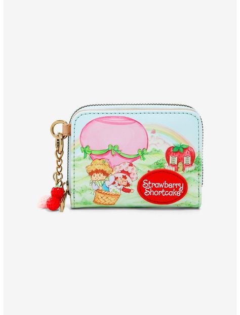 Strawberry Shortcake Dessert, Bridge House, Strawberry Shortcake Characters, Raspberry Tarts, Strawberry Charm, Strawberry Decorations, Cute Wallets, Zipper Charms, Cute Purses