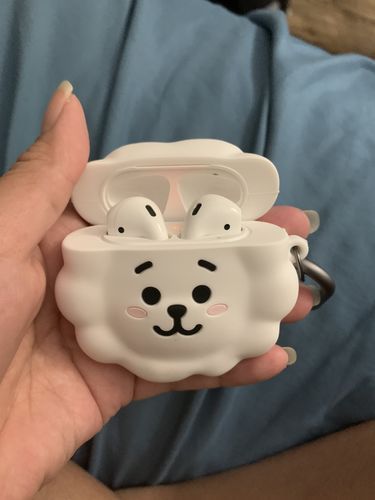 Air Pods Case Cute, Bt21 Airpods Case, Cute Earpods, Earpods Aesthetic, Kawaii Airpod Case, Cute Airpod Cases, Earpods Case, Fluffy Phone Cases, Cute Airpods Case