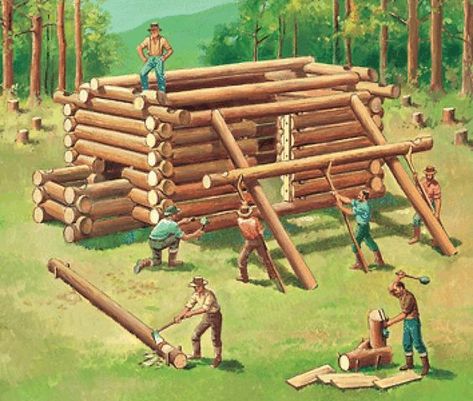 Fascinating Events Of Log Cabin History | Zook Cabins Building A Log Cabin, Log Structures, Modular Log Cabin, Diy Log Cabin, Cabin Building, How To Build A Log Cabin, Log Cabin Ideas, Small Log Cabin, Building A Cabin