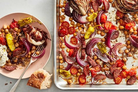 Sheet-Pan Italian Sub Dinner Recipe Italian Sheet Pan, Nyt Recipes, Italian Sub, Sheet Pan Suppers, Deli Sandwiches, Sheet Pan Meals, Nyt Cooking, Pan Dinners, Pan Meals