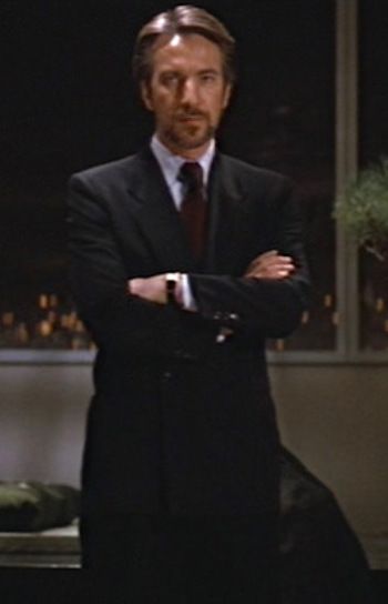 Hans Gruber in Die Hard Hans Gruber, Hans Landa, Alan Rickman, Costume Designer, Die Hard, Christmas Movies, Harry Potter, Angeles, Wallpapers