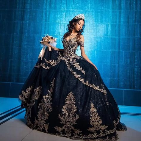 Navy Blue Quinceanera Dresses, Blue Quince Dress, Princess Quinceanera Dresses, Royal Blue Quinceanera Dresses, Quinceanera Dresses Mexican, Vestido Charro, Black Quinceanera Dresses, Quinceanera Dresses Gold, Mexican Quinceanera Dresses