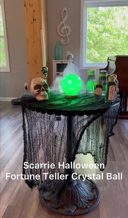 Crystal Ball Diy Halloween, Halloween Fortune Teller, Witch Decorations, Witches Night, Halloween 23, Halloween Witch Decorations, 2024 Halloween, Witch Decor, Game Costumes