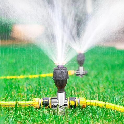 PRICES MAY VARY. ● Save Time and effort: The Garden Sprinkler system will take the hassle out of watering your garden and lawn, freeing up your time to relax and enjoy it. ● Full coverage irrigation: With 360-degree rotation, this auto irrigation sprinkler system delivers a full range of coverage, for even watering and greener grass. ● High-quality design: Made from 4 points alloy, this durable sprinkler system kit is designed to withstand harsh weather conditions and provide long-lasting result Lawn Irrigation, Garden Grass, Garden Sprinklers, Sprinkler Heads, Water Sprinkler, Lawn Sprinklers, Watering & Irrigation, Grasses Garden, Sprinklers