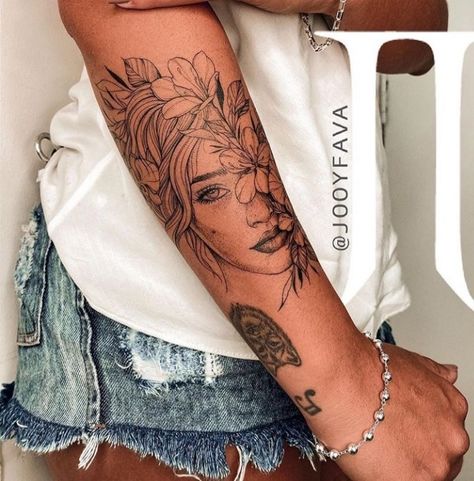 Beautiful Flower Tattoos, Tattoos For Women Half Sleeve, Forearm Tattoo Women, Arm Sleeve Tattoos, Best Sleeve Tattoos, Sleeve Tattoos For Women, Flower Tattoo Designs, Tattoo Designs For Women, Forearm Tattoos