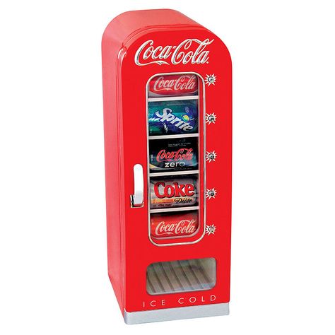 Coca-Cola Retro Vending Fridge, 10-Can Coca Cola Mini, Beverage Center, Beverage Refrigerator, Coke Cola, Coke Cans, Mini Fridges, Beverage Cooler, Coca Cola Vintage, Dr Pepper