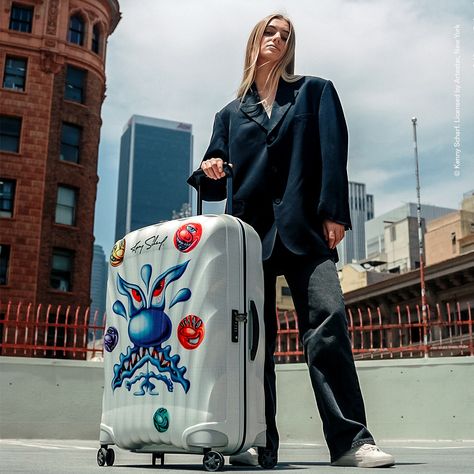 Samsonite x Kenny Scharf: A collection that turns your luggage into a moving canvas. Own a piece of pop-surrealism and make a statement wherever you go. ​ © Kenny Scharf. Licensed by Artestar, New York​ ​ #SamsonitexKennyScharf #MyJourney #MySamsonite #Trave Backpack Inspiration, Kenny Scharf, Always By Your Side, Lightweight Suitcase, Cabin Luggage, Day Backpacks, Backpack With Wheels, Unisex Backpack, Luggage Covers