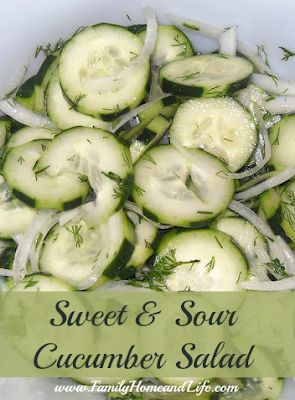 Sweet And Sour Cucumbers And Onions, Sweet Cucumber Salad Vinegar Sugar, Sweet Cucumbers, Sour Cucumber Salad, Sour Cucumbers, Low Iodine Diet, Cucumber Onion, Onion Salad, Cucumber Recipes Salad