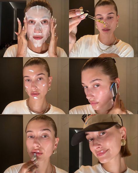 Haut Routine, Vogue Beauty, Healthy Girl, Healthy Lifestyle Inspiration, Facial Mask, Hailey Bieber, Just Girl Things, Just Girly Things, Mode Inspiration