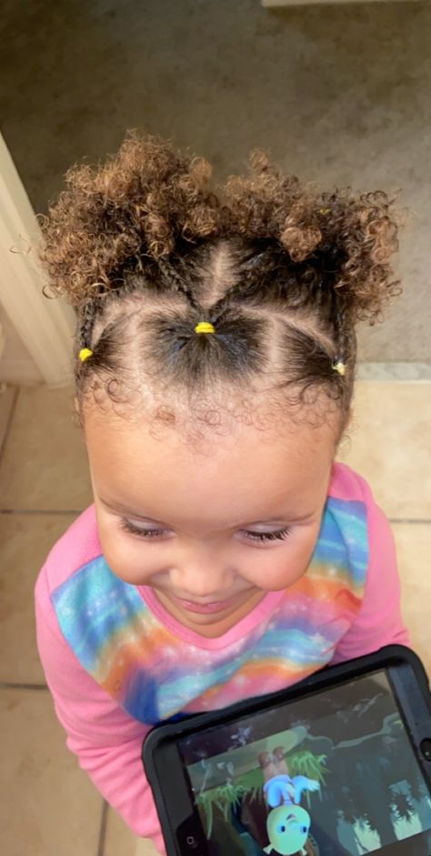 Cute Easy Hairstyles For Black Toddler Girl, One Year Old Hairstyles Girls Black, Black Toddler Hairstyles Girl Short, Hairstyles For Mixed Girls Kids Easy, Hairstyles For Black Babies, Mixed Toddler Girl Hairstyles, Black Baby Girl Hairstyles Short Hair, Biracial Hair Styles, Mixed Girl Hairstyles Kids