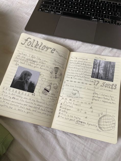 Taylor Swift Writing On Paper, Taylor Swift Album Journal Ideas, Taylor Swift Lyric Journal, Lyric Analysis Journal, Song Analysis Journal, Taylor Swift Album Journal, Midnights Taylor Swift Journal, Taylor Swift Song Journal, Midnights Taylor Swift Scrapbook