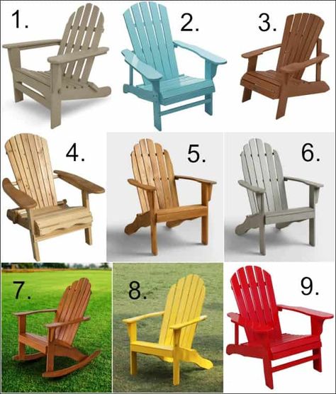 Diy Adirondack Chair, Teak Adirondack Chairs, Adirondack Chairs Diy, Muskoka Chair, Adirondack Chair Plans Free, Adirondack Chair Plans, Adirondack Chairs Patio, Patterned Chair, Lawn Furniture