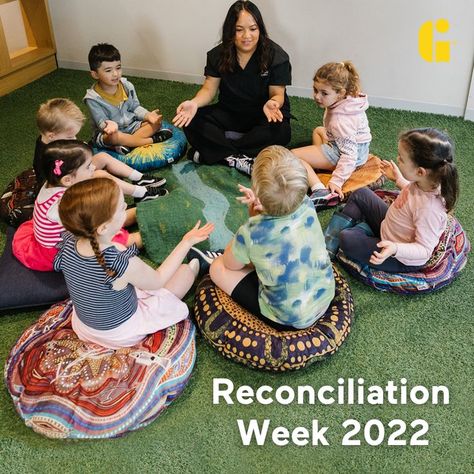 At Genius, our children's awareness of Australia's Indigenous history starts in our centres. National Reconciliation Week, Naidoc Week Activities, Reconciliation Week, Aboriginal Art For Kids, Aboriginal Dreamtime, Aboriginal Symbols, Aboriginal Education, Learning Stories, Aboriginal Dot Painting