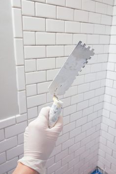 We recently installed white subway tile all over the walls in our guest bathroom. Here are 10 tips to make your subway tile installation a bit easier. Subway Tile Showers, Mold In Bathroom, Walk In Shower Designs, Diy Playbook, U Bahn, Tile Installation, Shower Stall, Bathroom Space, Shower Design