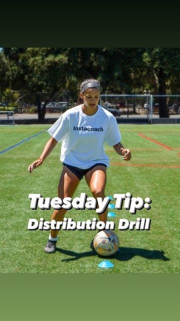 Instacoach on Instagram: "Tuesday Tip: Distribution Drill ⚽️ Soccer coach Avani Brandt shares one of her favorite cone drills for this week’s #tuesdaytip This is a great drill you can do at your local park! All you need is a soccer ball and some cones. After you set up, focus on acceleration, control and accurate distribution while you weave through the cones to set up your shot. Challenge: try this drill, and tag us in your footage to be featured in our stories! Make sure to follow us for Cone Drills, Soccer Coach, Soccer Coaching, Drills, Soccer Ball, All You Need Is, You Can Do, Soccer, Quick Saves