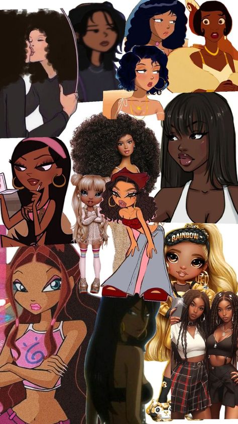 black girls cartoon Black Girls Cartoon, Best Iphone Wallpapers, Girls Cartoon, Best Iphone, Women Art, Black Women Art, Girl Wallpaper, Girl Cartoon, Iphone Wallpapers