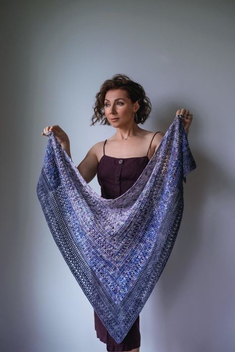 How to Crochet Faster - Speed Tips for Beginners - Iolanthe Shawl - Expression Fiber Arts | A Positive Twist on Yarn Expression Fiber Arts, Crochet Shawl Free, My Lovely Friend, Hand Dyed Sock Yarn, Cozy Shawl, Crochet Shawl Pattern, Triangle Shawls, A Stitch In Time, Shawl Crochet Pattern