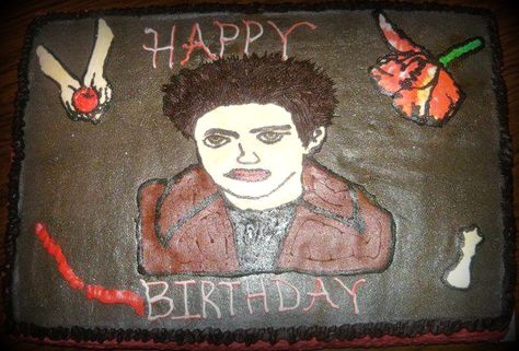 Twilight Edward Cake. Edward Cullen Cake, Twilight Cake, Twilight Edward, Thursday Afternoon, Cake Inspo, Caking It Up, 22nd Birthday, Edward Cullen, How To Make Cake