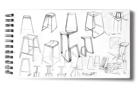 https://www.behance.net/gallery/60712017/TUFT-Stool?tracking_source=curated_galleries_list Industrial Design Product, Drawing Sheet, Sketching Techniques, Designer Bar Stools, Design Student, Behance Net, Design Product, Counter Stool, Design Sketch