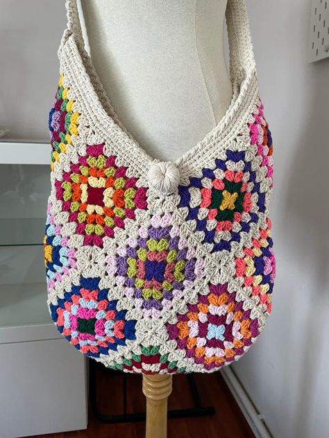 Excited to share the latest addition to my #etsy shop: Black Colorful Granny Square Crochet Bag | Knit Shoulder Bag | Hobo Bag | Crochet Purse | Christmas Gift | Crochet Gift | Crochet Tote Bag #red #christmas #crochetbag #grannysquarebag #crochetpurse #birthdaygift #crochettotebag #blackcrochetbag #totebag Red Granny Square Bag, Black Granny Square Bag, Hobo Bag Crochet, Christmas Gift Crochet, Colorful Granny Square, Granny Square Crochet Bag, Square Crochet Bag, Granny Square Bag, Gift Crochet