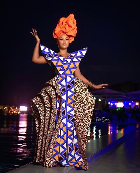 Ankara Long Gown Styles, Ankara Gown Styles, African Fashion Ankara, Ankara Fashion, African Fashion Modern, African Styles, Asoebi Styles, African Inspired Fashion, African Queen