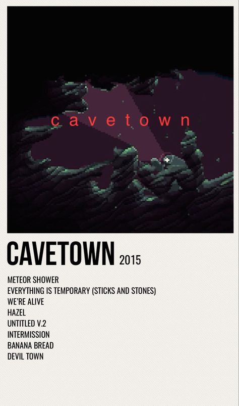 minimal poster of the album cavetown by cavetown Alternative Album Posters, Cavetown Poster Prints, Cavetown Album Covers, Alternative Minimalist Album Covers Cavetown, Cavetown Poster, Cavetown Album Covers Wallpaper, Cavetown Poster Vintage, Cavetown Aesthetic Poster, Cave Town Poster