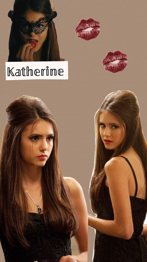 Katherine Pierce wallpaper #1 ♥️ Kathrine Pierce Make Up, Katherine Masquerade, Kathrine Perice, Katherine Outfits, Katherine Pierce Makeup, Katherine Pierce Outfits, Katherine Pierce, Nina Dobrev, Brunette Hair