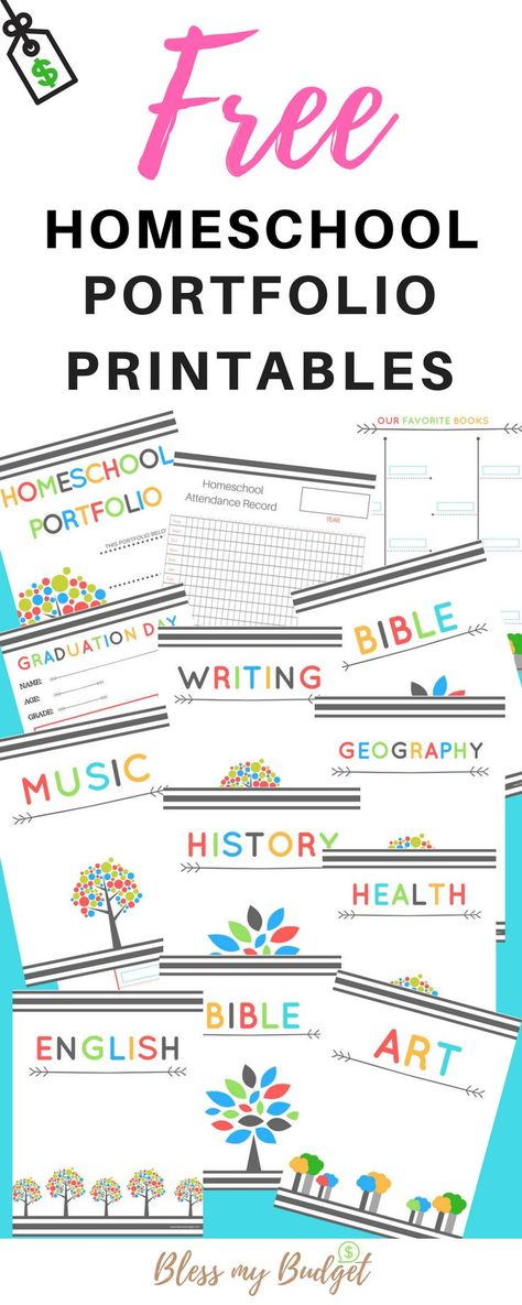 Free Homeschool Portfolio Printables . How to easily set up your homeschool portfolio. Easy Peasy Homeschool, Kindergarten Homeschool Schedule, Homeschool Budget, Homeschool Portfolio, Kindergarten Homeschool Curriculum, Free Homeschool Curriculum, Free Homeschool Printables, Homeschool Worksheets, Homeschool Supplies