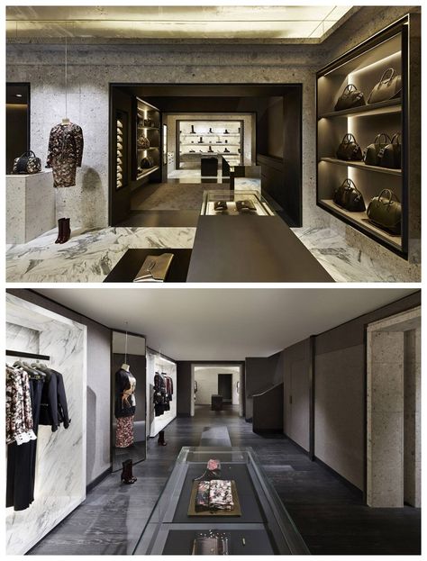 GIVENCHY Store Interior Design @ Avenue Montaigne in Paris, France Givenchy Store, Store Interior Design, Joseph Dirand, Presentation Board Design, Store Interiors, Shop House Ideas, Shop Window Design, Shop Front Design, Retail Interior