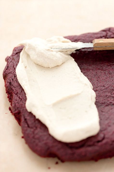 Just Beet It Vegan Gluten-Free Red Velvet Cake Gluten Free Red Velvet Cake, Vegan Red Velvet Cake, Espresso Truffles, Coconut Icing, Freeze Dried Raspberries, Dried Raspberries, Pinterest Images, Gluten Free Cakes, Vegan Cake