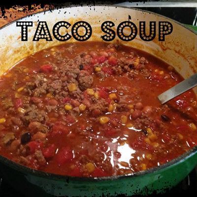 Use the largest slow cooker you have in the house --- this is a BIG recipe, you need a 6-quart or above. Taco Soup Recipe Crockpot, Taco Soup Ingredients, Taco Soup Recipe Easy, Easy Taco Soup, Taco Mix, Taco Soup Crock Pot, Soup With Ground Beef, Soup Ingredients, Crock Pot Tacos