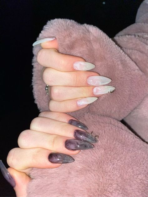 Short Edgy Nails, Grunge Y2k Nails, Vintage Nails, Grunge Nails, Her Nails, Blush Nails, Classic Nails, Pretty Gel Nails, Soft Nails