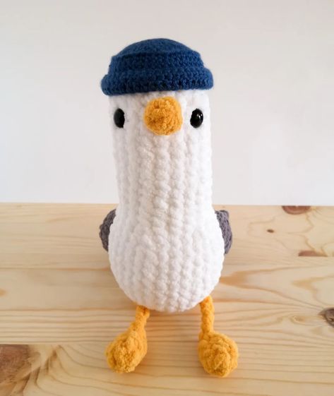 Seagull Crochet Pattern Free, Crochet Seagull Free Pattern, Seagull Crochet, Bird Crochet, Me Pictures, The Seagull, Bernat Yarn, May 4th, Crochet Birds