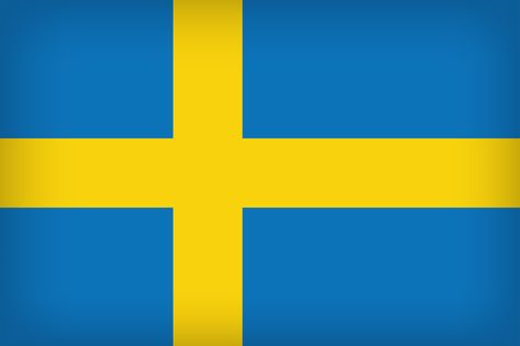 Sweden Large Flag Kingdom Of Sweden, Learn Swedish, Sweden Flag, School Age Activities, Swedish Flag, Happy Birthday Png, Halloween Clips, Culture Day, I Love You Pictures