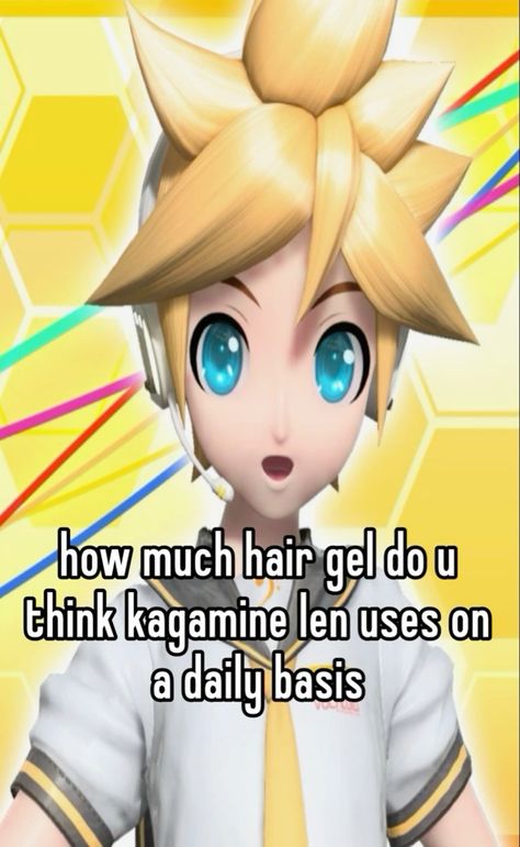 Hair Sticking, Vocaloid Len, Kagamine Rin And Len, Miku Hatsune Vocaloid, Vocaloid Funny, Vocaloid Characters, U Can, I Have No Friends, Project Sekai