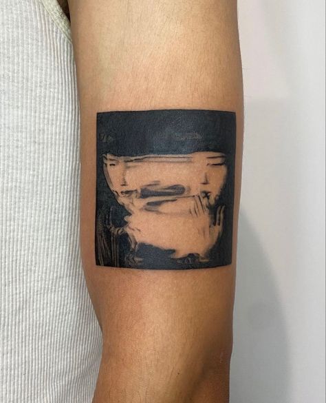 Blurry tattoo designed by ar.bel of woman smoking Blurry Tattoo, Surreal Tattoo, Lil Uzi Vert, Body Piercings, Triangle Tattoo, Small Tattoos, Art Girl, Tattoos For Women, Art Tattoo