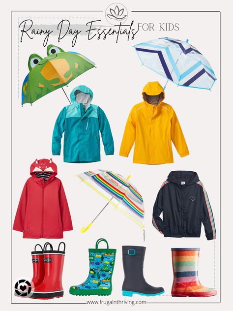 Windproof Raincoat For Rainy Season Outdoor Activities, Rainy Season Clothes, Non-slip Rain Boots For Outdoor Activities, Clothes Worksheet, Kids Rain Gear, Kids Rain Coat, English Day, Monsoon Kids, Toddler Rain Boots