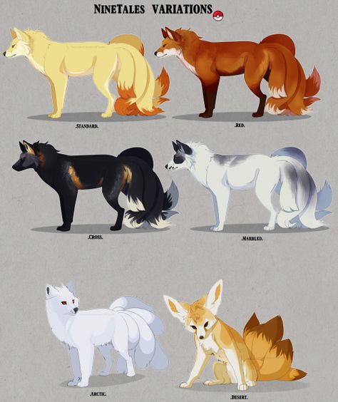 Ninetails is one of my favorite Pokemon! I love this more than words can describe... Pokemon Breeds, Pokemon Eeveelutions, Mythical Animal, Canine Art, Cute Fantasy Creatures, Cute Pokemon Wallpaper, Creature Drawings, Anime Wolf, Fantasy Creatures Art