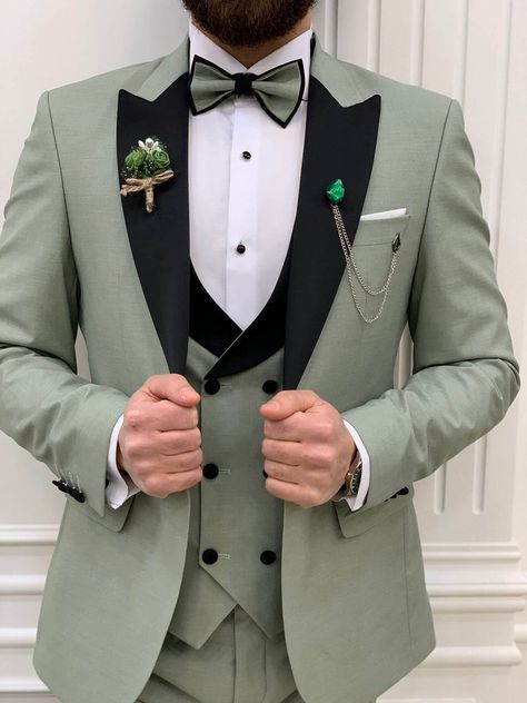 Suite For Men, Tuxedo Colors, Green Tuxedo, Pants Gift, Slim Fit Tuxedo, Groom Tuxedo, Tuxedo Blazer, Men Stylish Dress, Lapel Jacket